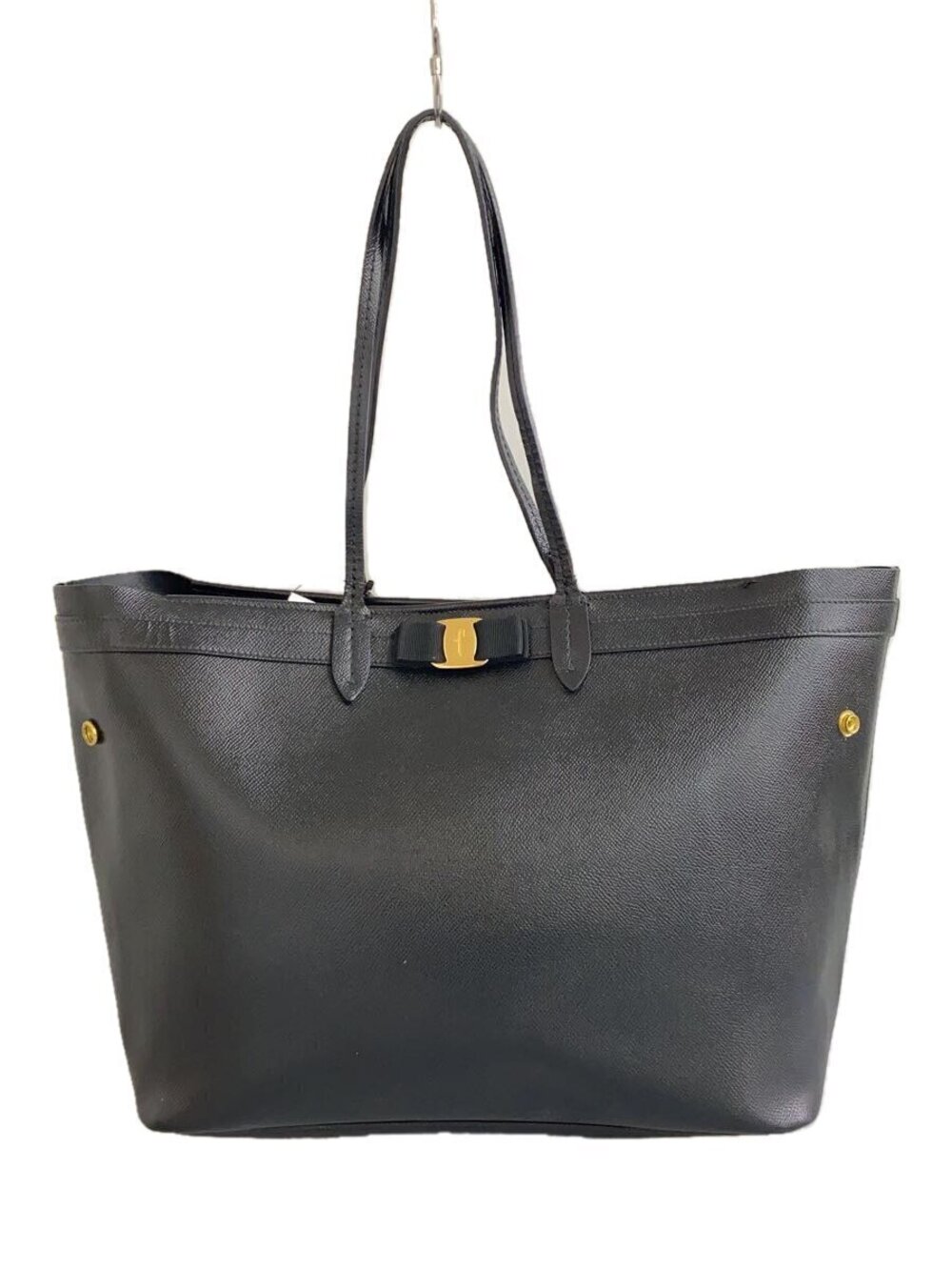 Salvatore Ferragamo Tote Bag Leather Black